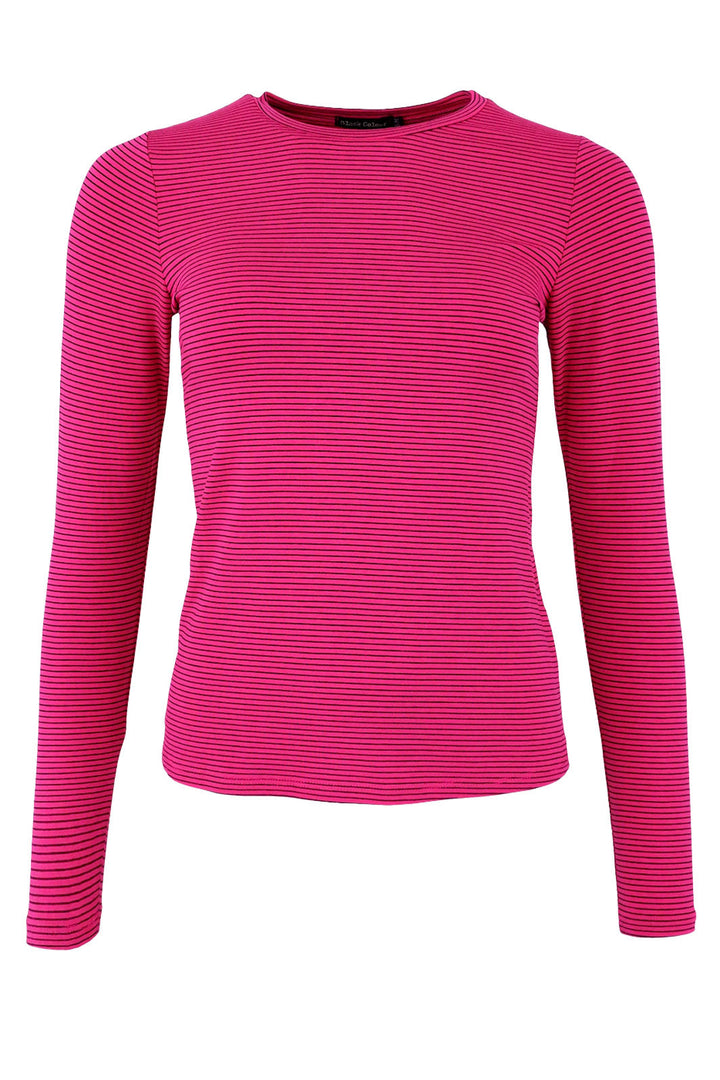 Forudbestilling - Black Colour - Bcpayton L/S Striped T-Shirt - Pink (2022-08-31) Bluser 