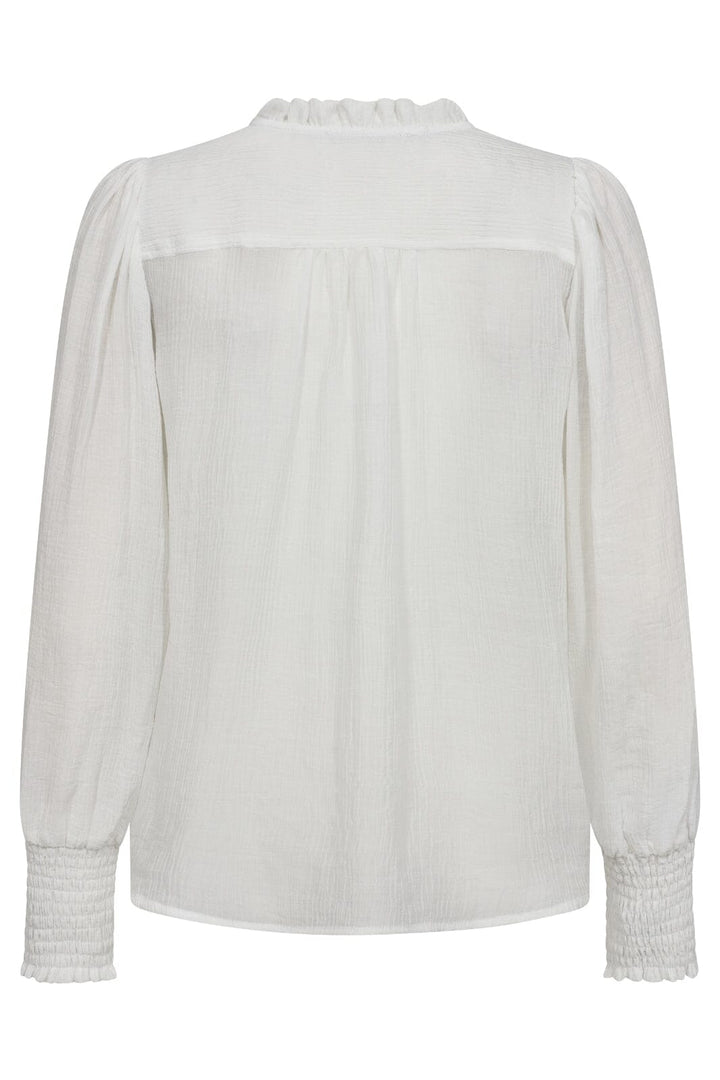 Forudbestilling - Co´couture - Selmacc Pintuck Shirt - 4000 White Skjorter 