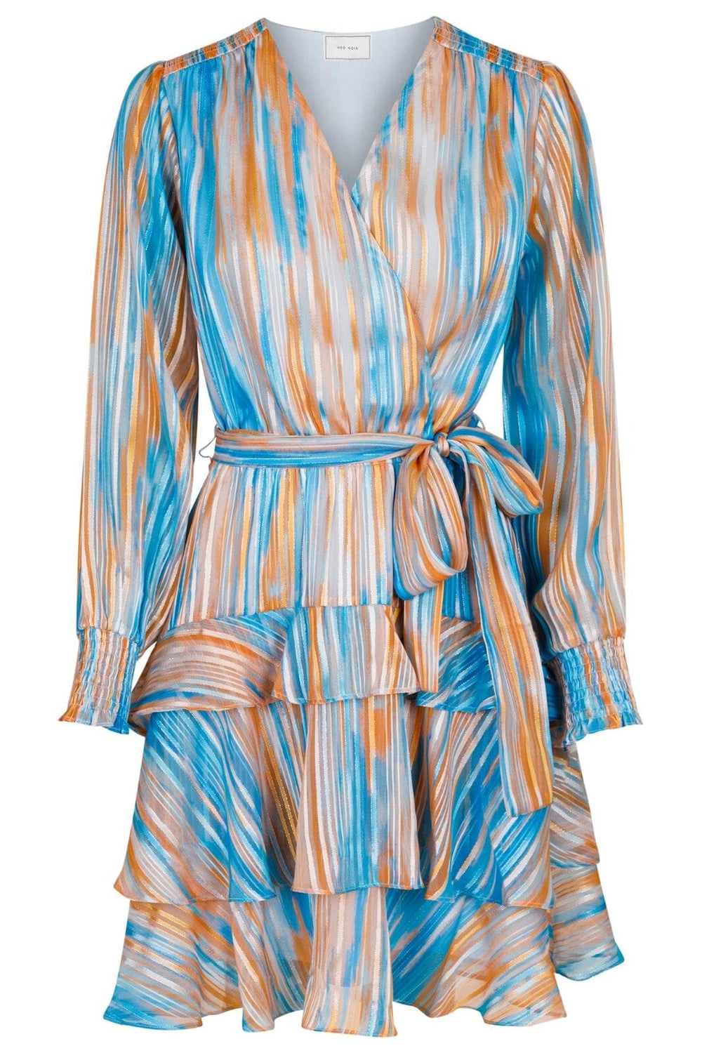 Forudbestilling - Neo Noir - Dennie Blurred Stripe Dress - Blue (April) Kjoler 