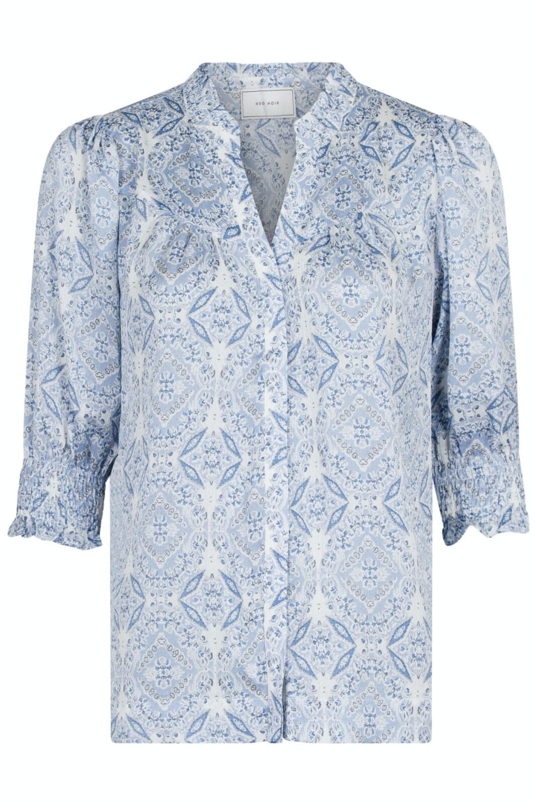 Forudbestilling - Neo Noir - Diana Soft Paisley Blouse - Light Blue Bluser 