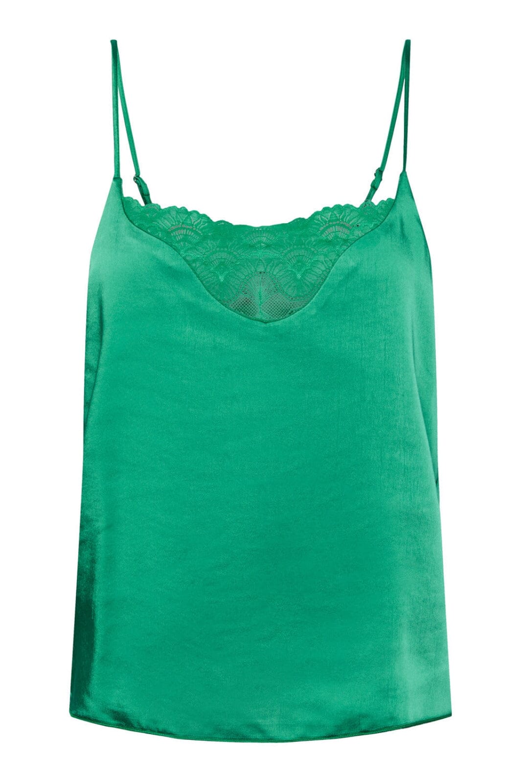 Forudbestilling - Y.A.S - Yassannie Strap Top Show - Gumdrop Green - (Marts) Toppe 