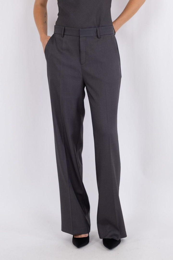 Neo Noir - Alice Melange Pants - Dark Grey Bukser 