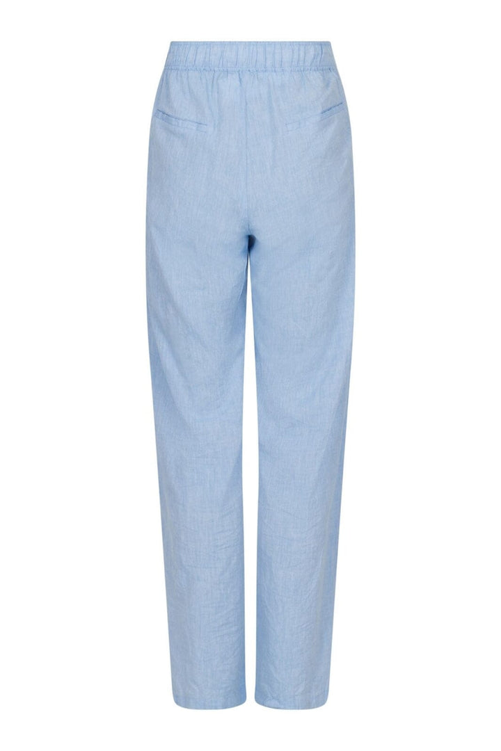 Neo Noir - Astra Chambray Pants - Blue Bukser 