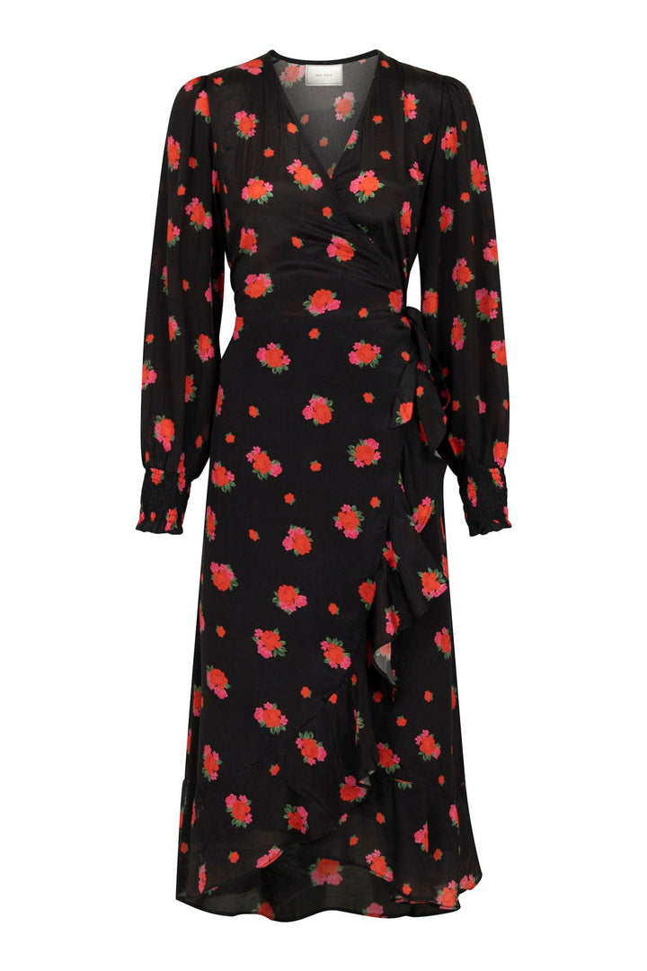 Neo Noir - Eva Forever Rose Dress - Black Kjoler 