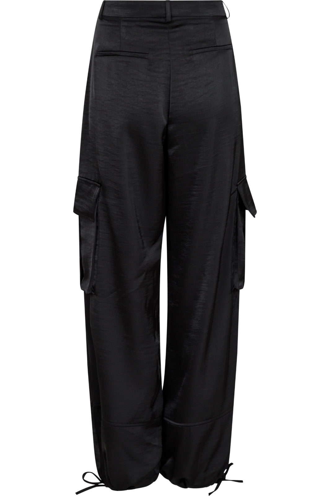 Neo Noir - Romy Heavy Sateen Pants - Black Bukser 