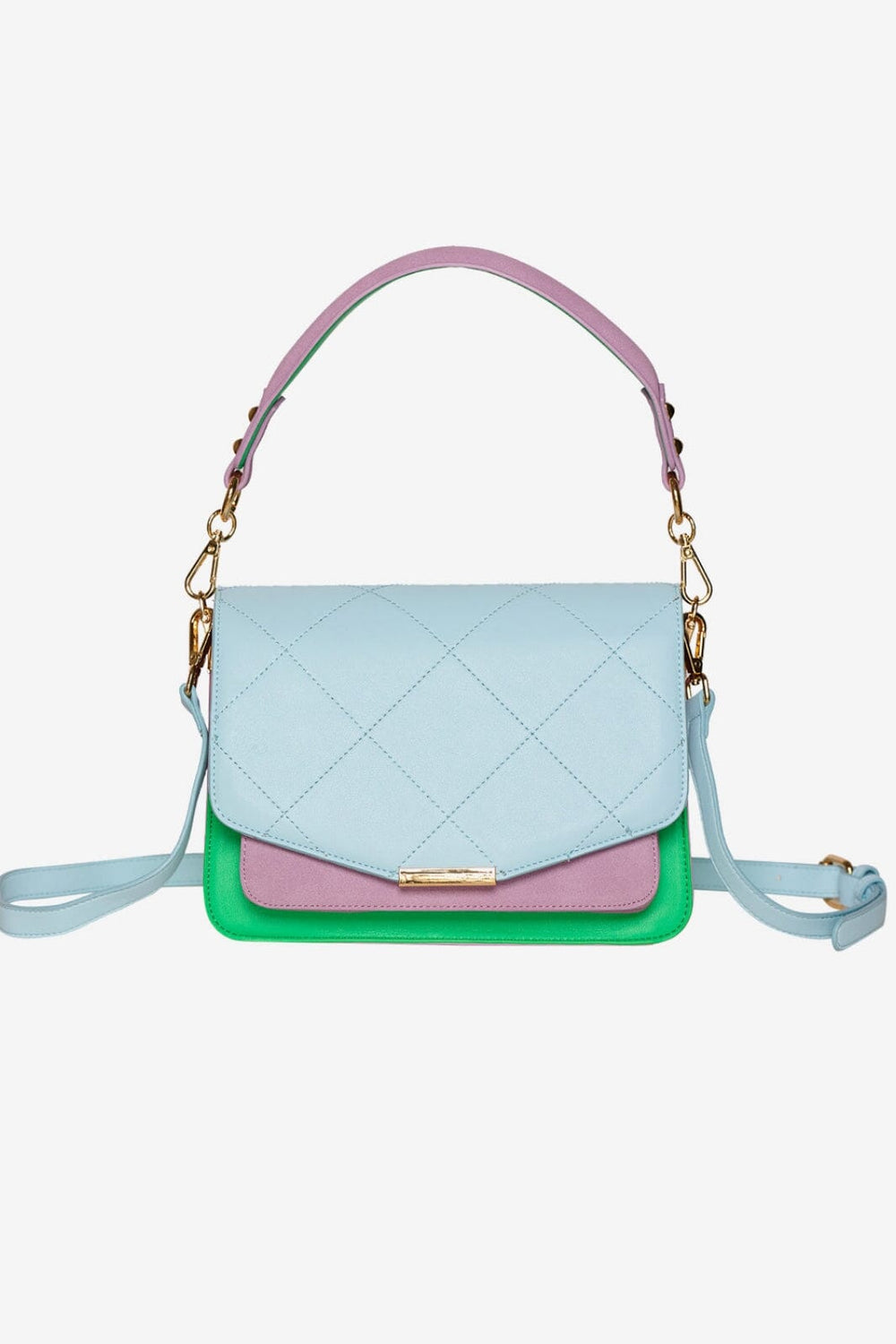 Noella - Blanca Multi Compartment Bag - Lightblue/Green/Lilac Mix Tasker 