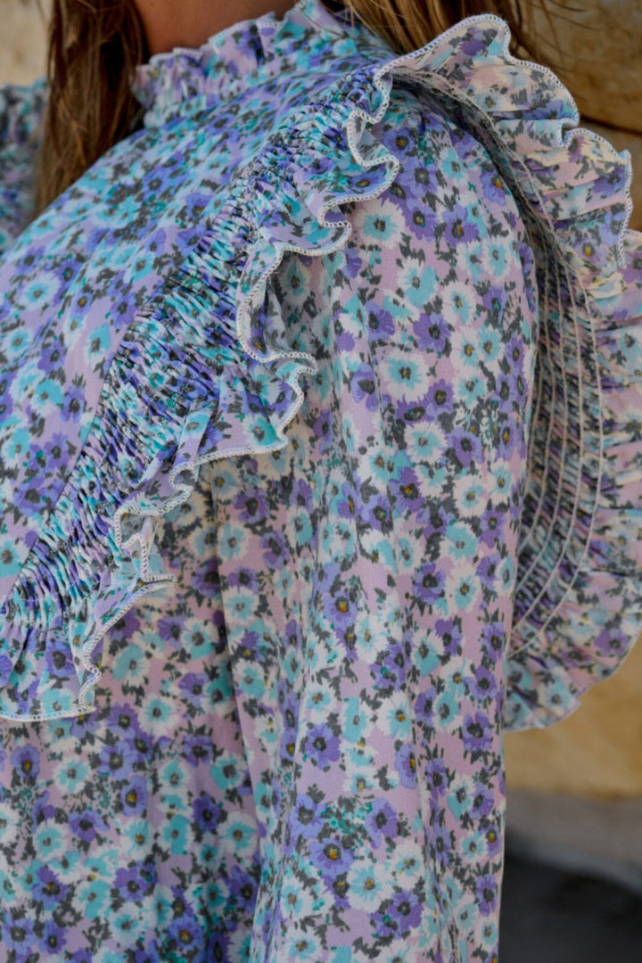 Noella - Ruth Blouse - Lavender Flower Bluser 