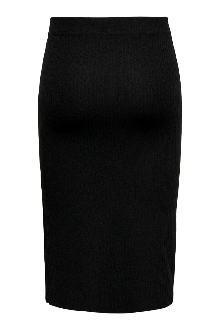 Only - Onlemma Slit Skirt - Black Nederdele 