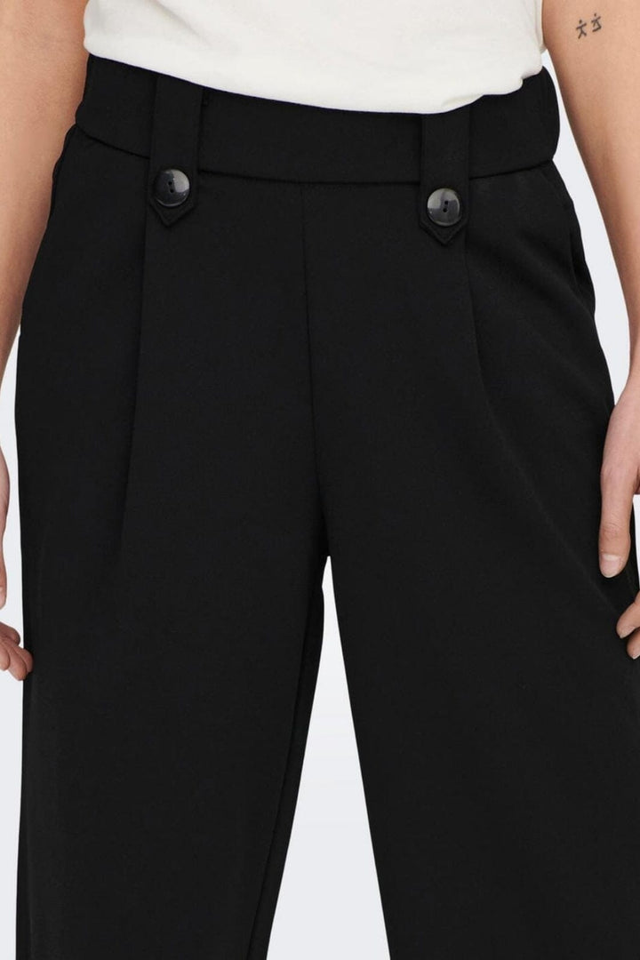 Only - Onlsania Button Pant - 4111882 Black Bukser 