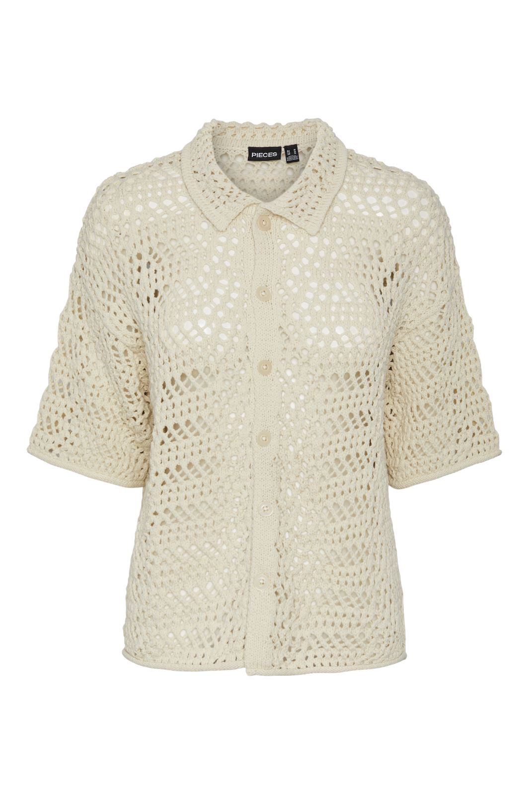 Pieces - Pcaia 2/4 Knit Shirt - 4463548 Birch