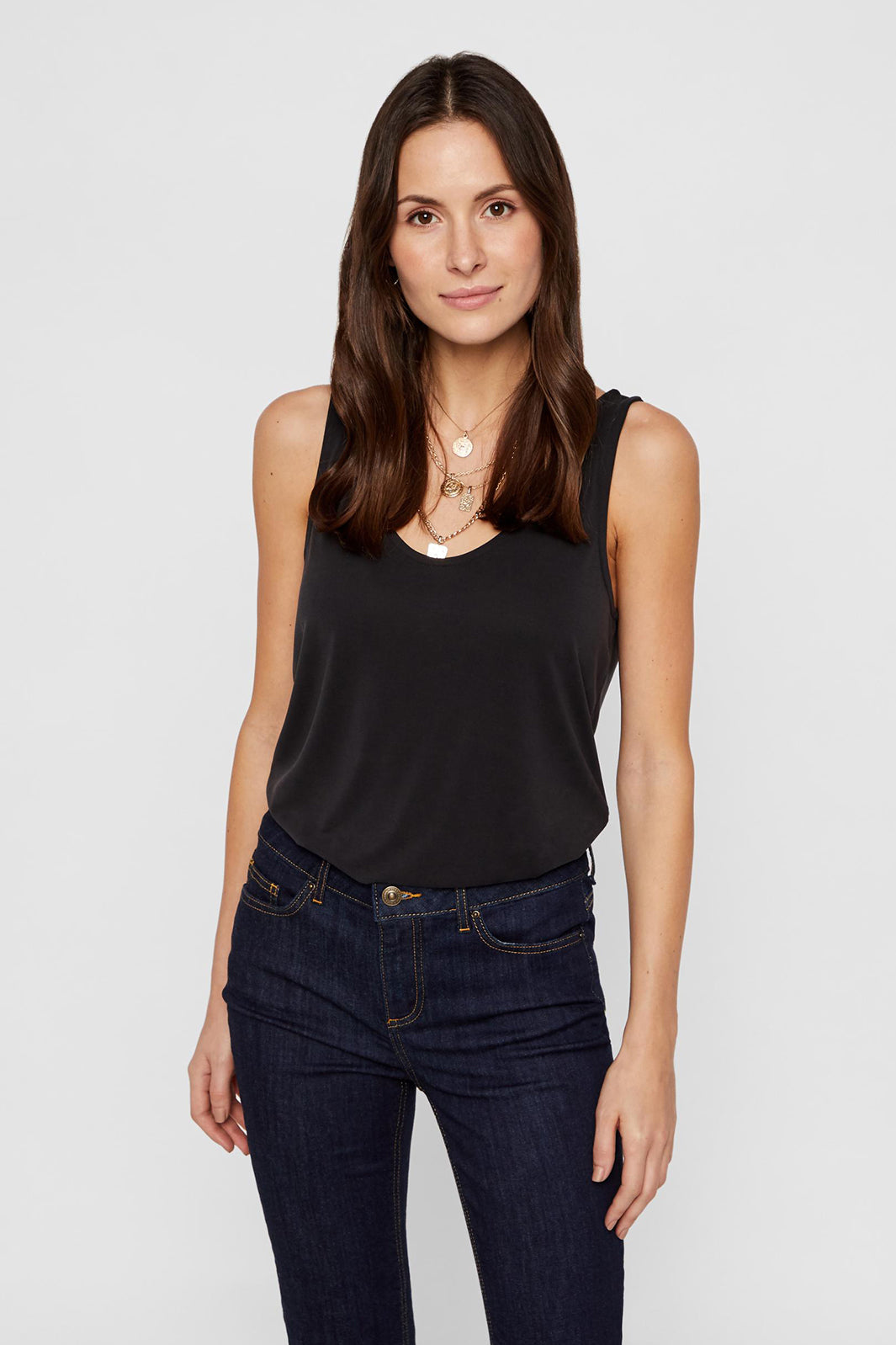 Pieces - PcKamala Tank Top - Black Toppe 