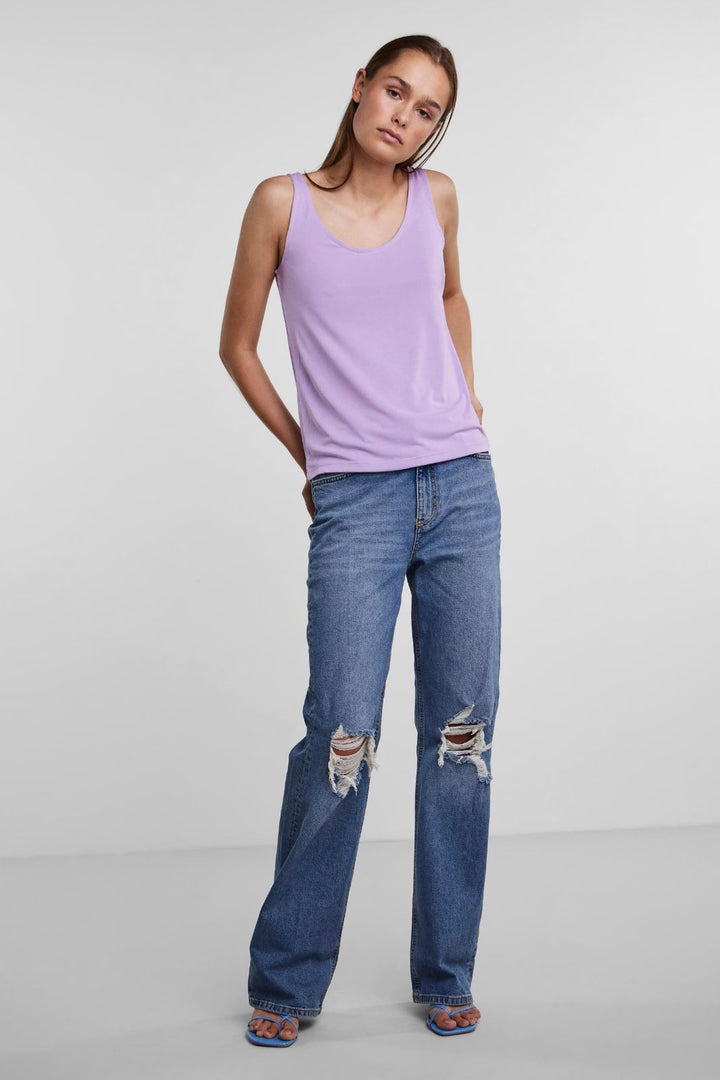 Pieces - Pckamala Tank Top - Lavendula Toppe 