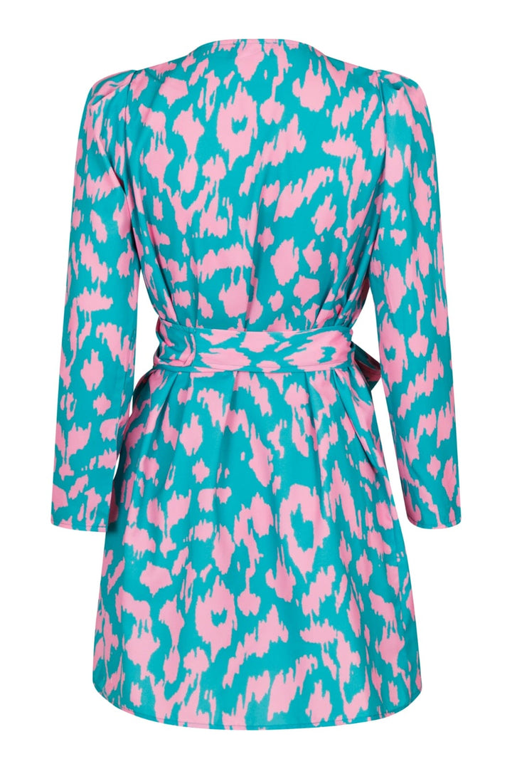 Valentin Studio - Josie Distress Leo Dress - Turquoise Kjoler 